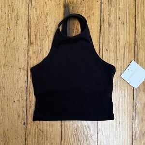 Beyond Yoga Black Racerback Crop Tank
